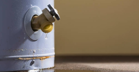 water heater leak